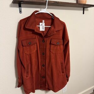 Rust Zenana Shacket